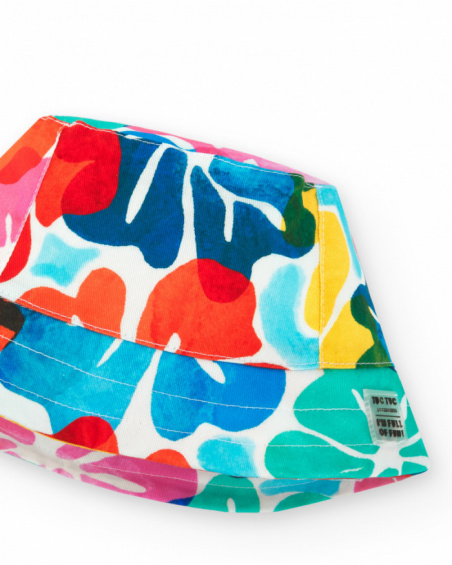 Chapeau pour fille avec imprimé floral
