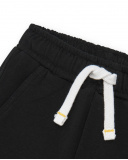 Short noir en polaire pour garçon avec taille ajustable | tuc tuc