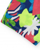 Short vert pour fille avec imprimé floral et taille ajustable | tuc tuc