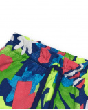 Short vert pour fille avec imprimé floral et taille ajustable | tuc tuc