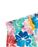 Short pour fille avec imprimé floral multicolore et taille élastique | tuc tuc