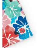 Short pour fille avec imprimé floral multicolore et taille élastique | tuc tuc