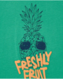 T-shirt pour garçon en vert avec imprimé