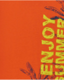 T-shirt pour garçon en orange avec imprimé de feuilles