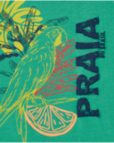 Débardeur pour garçon en vert avec imprimé tropical