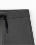 Bermudas pour garçon en gris avec taille ajustable et poches