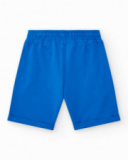 Bermudas pour garçon en bleu avec taille ajustable et poches.