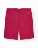 Legging corto para niña color rosa fucsia con cintura elástica