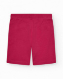 Legging corto para niña color rosa fucsia con cintura elástica