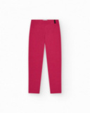 Legging corto para niña en rosa fucsia con cintura elástica