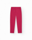 Legging corto para niña en rosa fucsia con cintura elástica