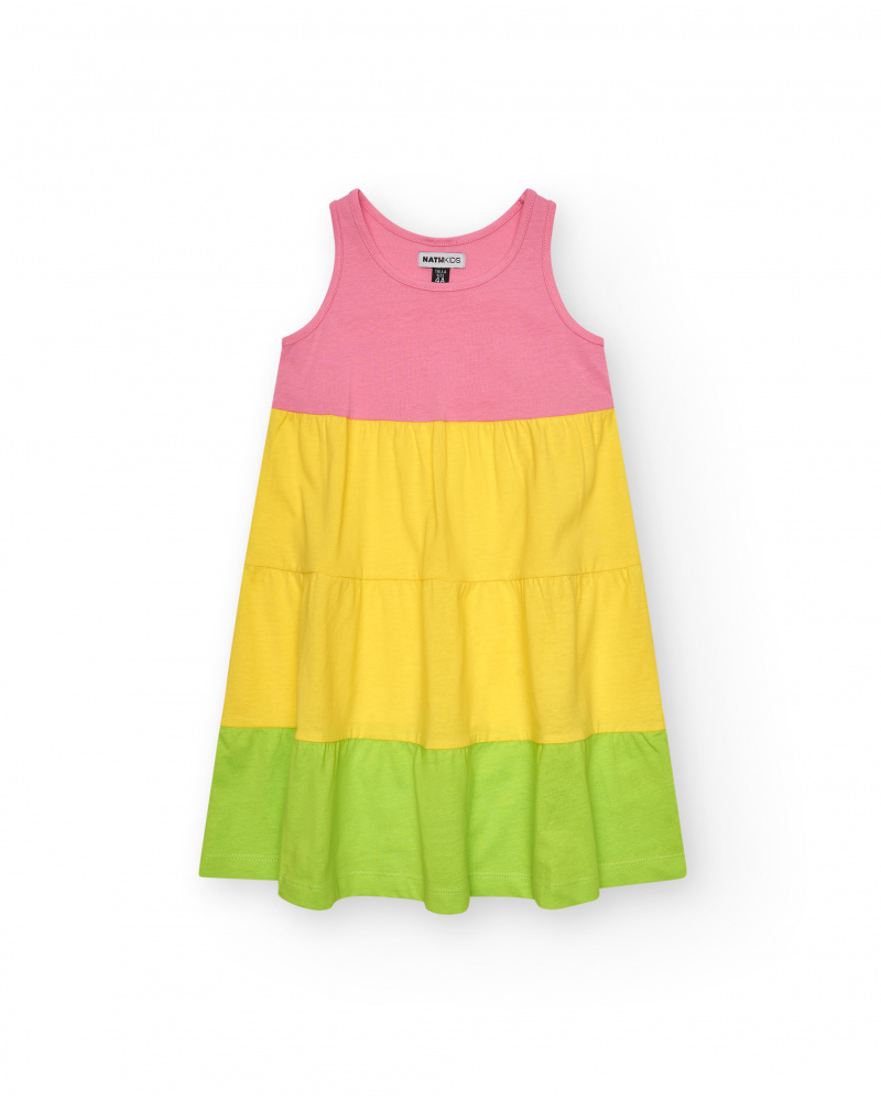 Vestido sin mangas para niña en colores variados
