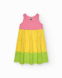 Vestido sin mangas para niña en colores variados