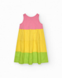 Vestido sin mangas para niña en colores variados