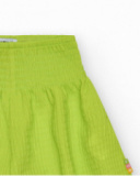 Short para niña en amarillo y cintura elástica