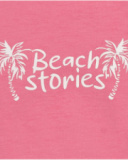 Camiseta sin mangas para niña con estampado de palmeras