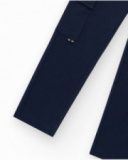 Pantalon pour garçon en noir avec taille élastique et poches latérales