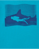 T-shirt à manches courtes pour garçon en vert avec design frontal