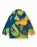 Coupe-vent pour garçon en jaune avec capuche et fermeture éclair