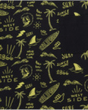 T-shirt pour garçon en noir avec poche avant et imprimé.