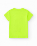 T-shirt pour garçon en jaune avec imprimé pélican.