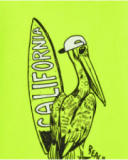 T-shirt pour garçon en jaune avec imprimé pélican.