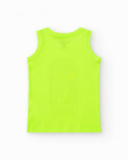 Débardeur pour garçon en jaune avec imprimé surfeur.