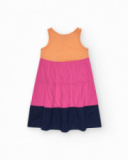Robe pour fille en plusieurs couleurs avec larges bretelles.