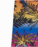 Legging cycliste pour fille avec imprimé tropical et taille élastique.