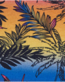 Top sans manches pour fille avec imprimé tropical.