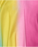 Chemise multicolore pour fille avec bretelles croisées dans le dos.