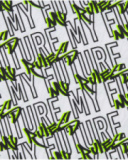 T-shirt pour garçon en blanc avec lettres imprimées en vert et noir.