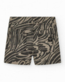 Short pour fille en vert avec poches et taille élastique.