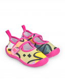 Zapato de agua para niña multicolor con cierre de velcro