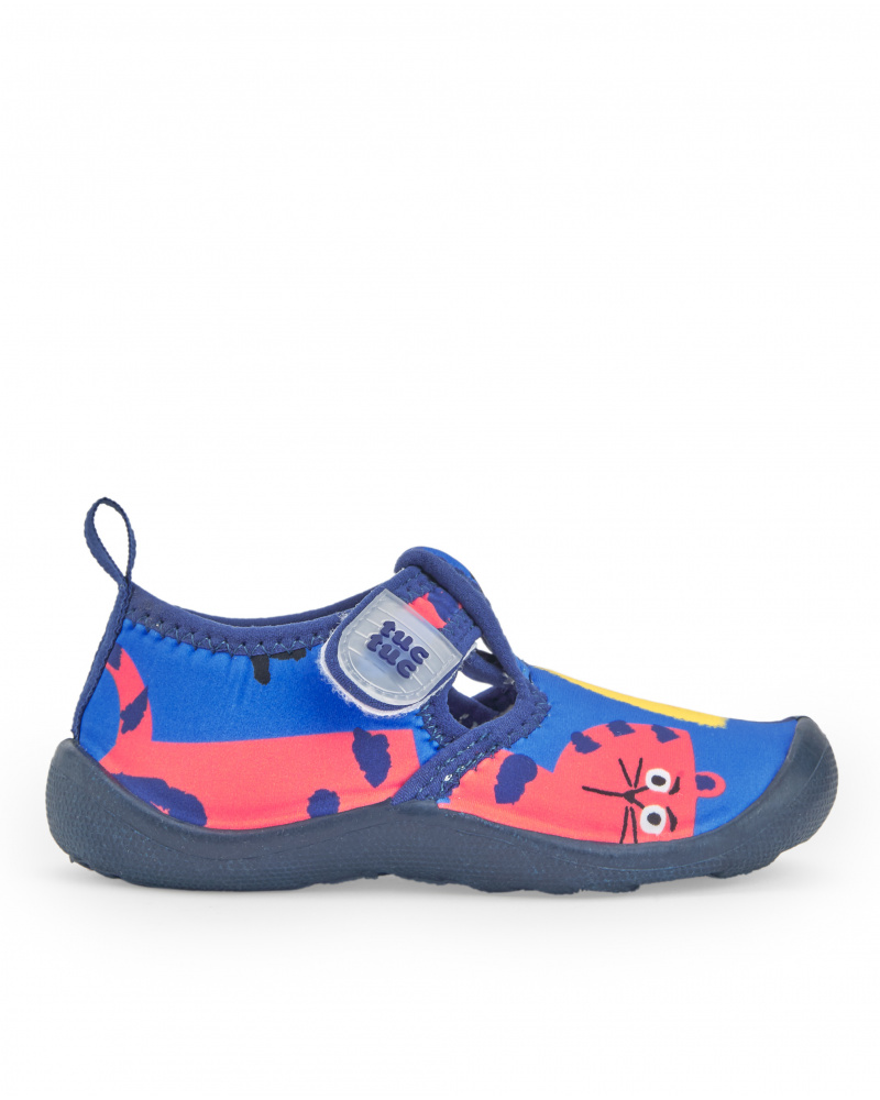 Zapato de agua para niño multicolor con estampado de tigre