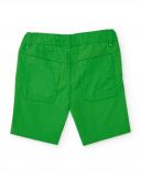 Bermuda para niño en verde con estampado de palmera