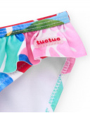 Braguita de baño para niña multicolor con volantes