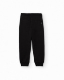 Pantalon jogger garçon en noir avec taille ajustable