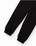 Pantalon jogger garçon en noir avec taille ajustable