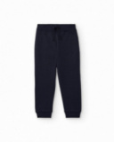 Pantalon jogger garçon en bleu marine avec taille élastique