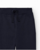 Pantalon jogger garçon en bleu marine avec taille élastique
