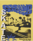T-shirt garçon jaune avec imprimé skate