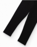 Legging fille en noir en jersey extensible