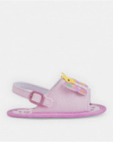 Sandales bébé fille roses avec papillon décoratif