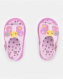 Sandales bébé fille roses avec papillon décoratif