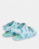 Sandales bébé garçon bleu clair à imprimé tropical