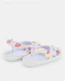 Sandales bébé fille rose clair à imprimé estival