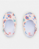 Sandales bébé fille rose clair à imprimé estival