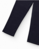 Pantalon en sergé bleu marine pour garçon avec taille élastique