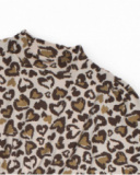 Robe à imprimé animal pour fille avec manches longues